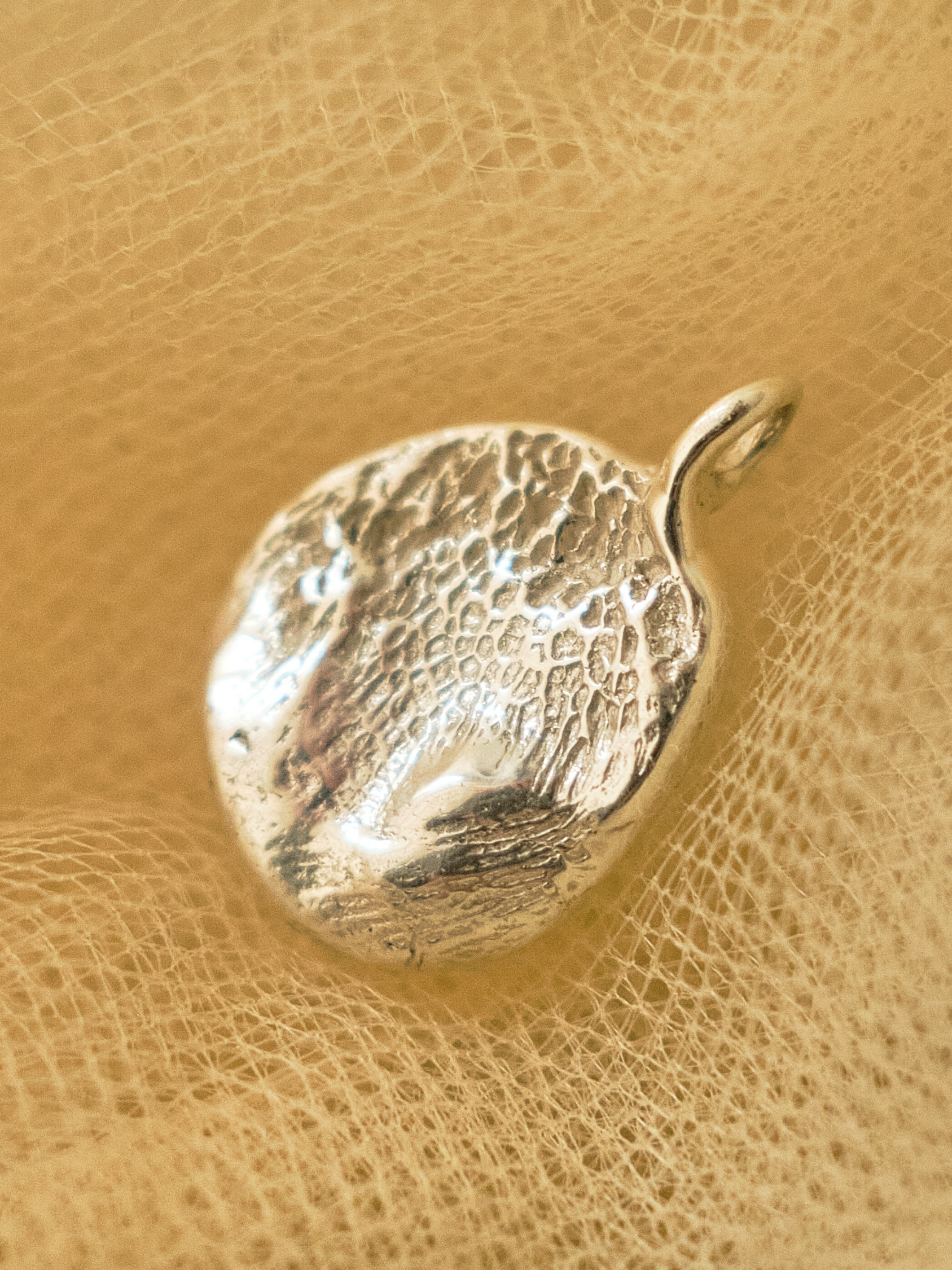 Customized Silver Fingerprint Pendant