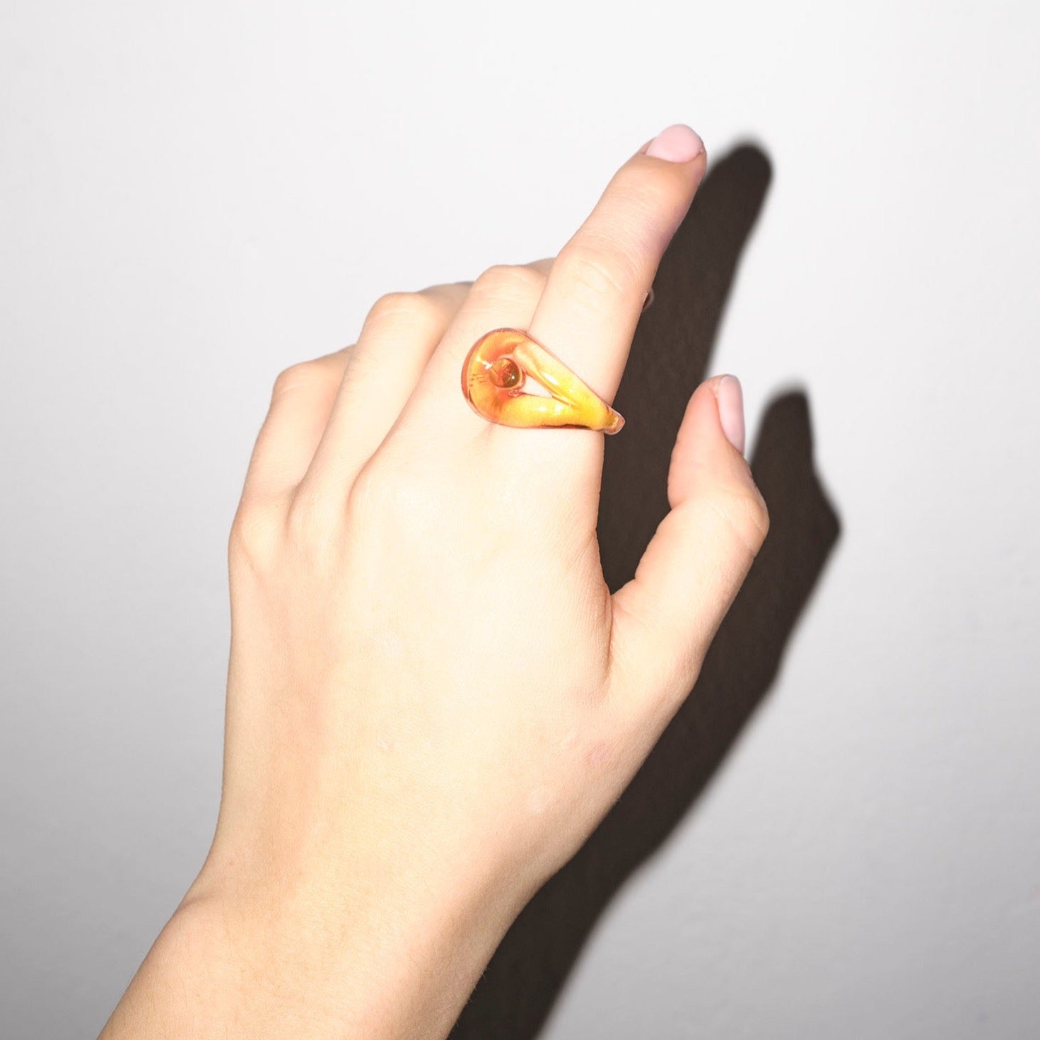 CIRCLE OF Y Chunky Resin Ring Clementine | ODASSEY