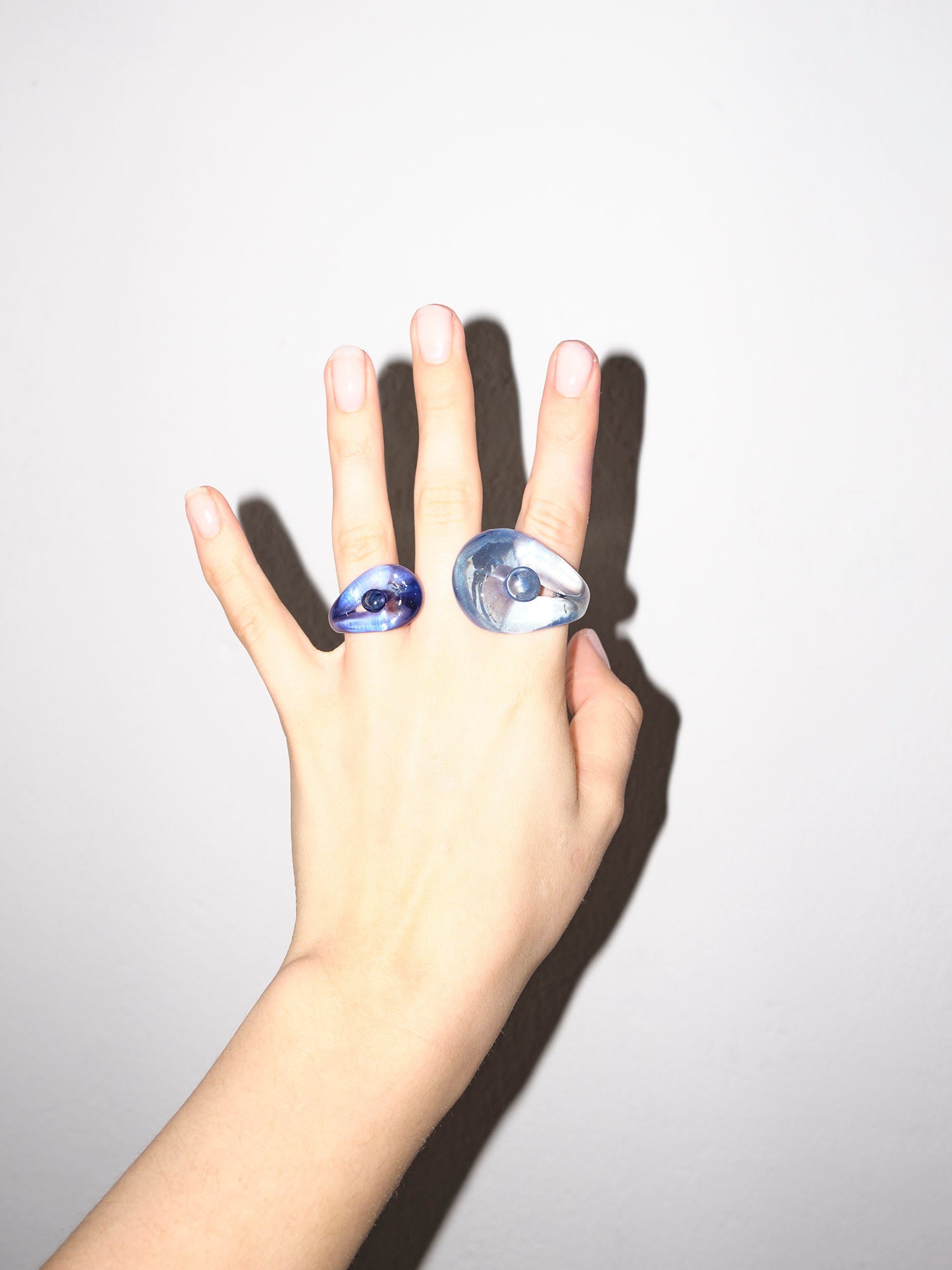 Circle of Y Chunky Resin Ring blues baby | ODASSEY