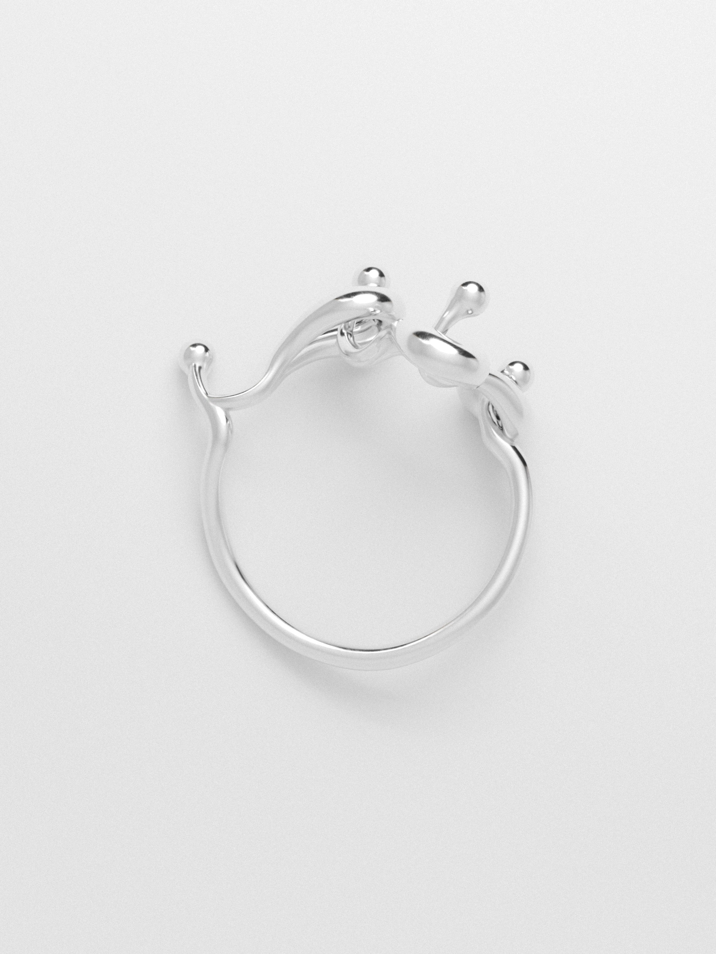 CIRCLE OF Y Silver Rise Ring | ODASSEY