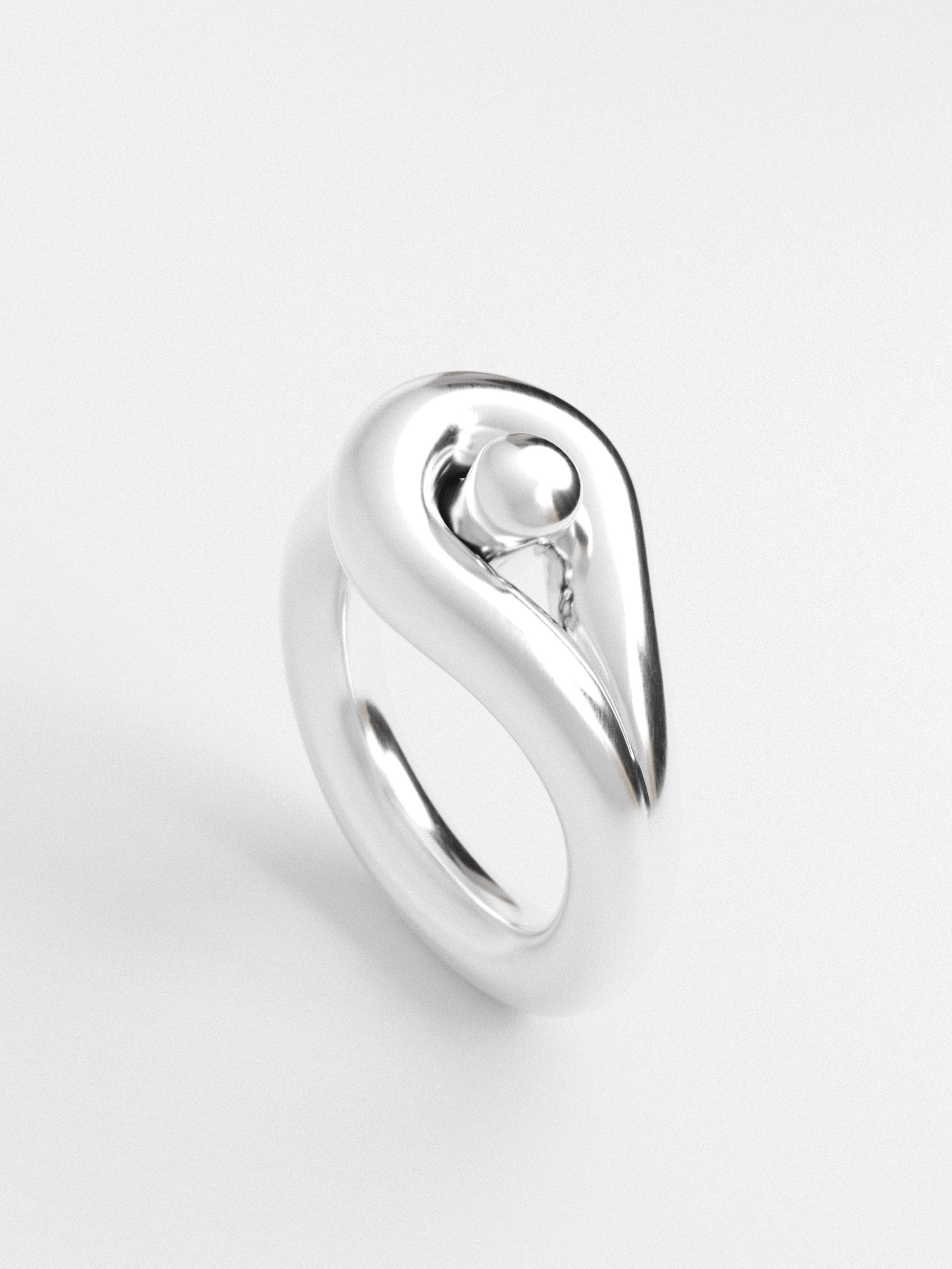 CIRCLE OF Y Silver Signature Ring | ODASSEY